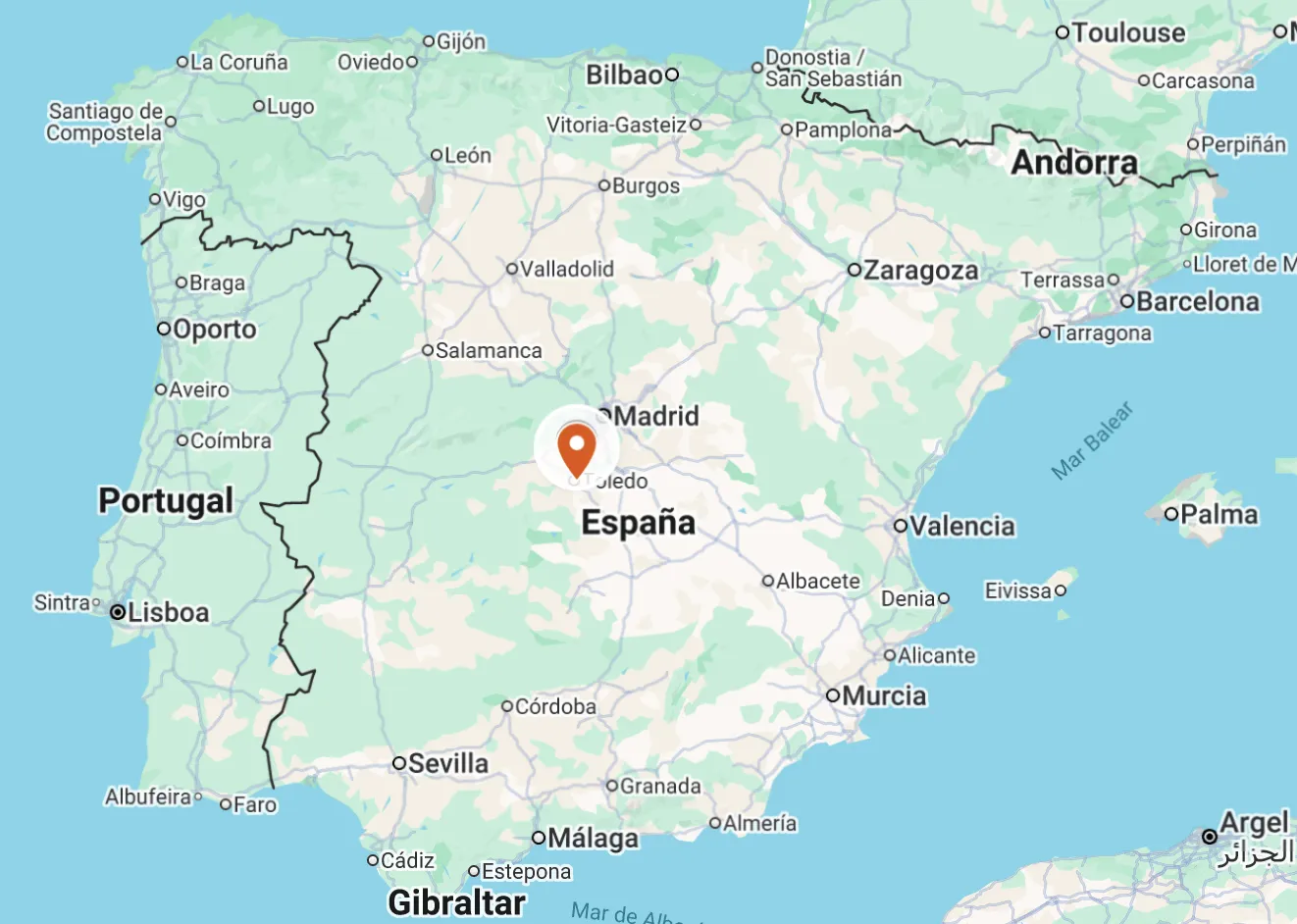 Mapa del viaje